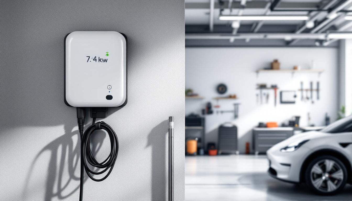 Guide complet pour choisir sa borne de recharge électrique - Installation moderne sur garage